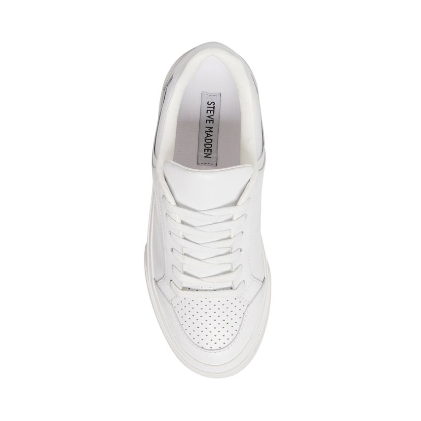 White Steve Madden Bryant Women's Sneakers | PH 9156VEI